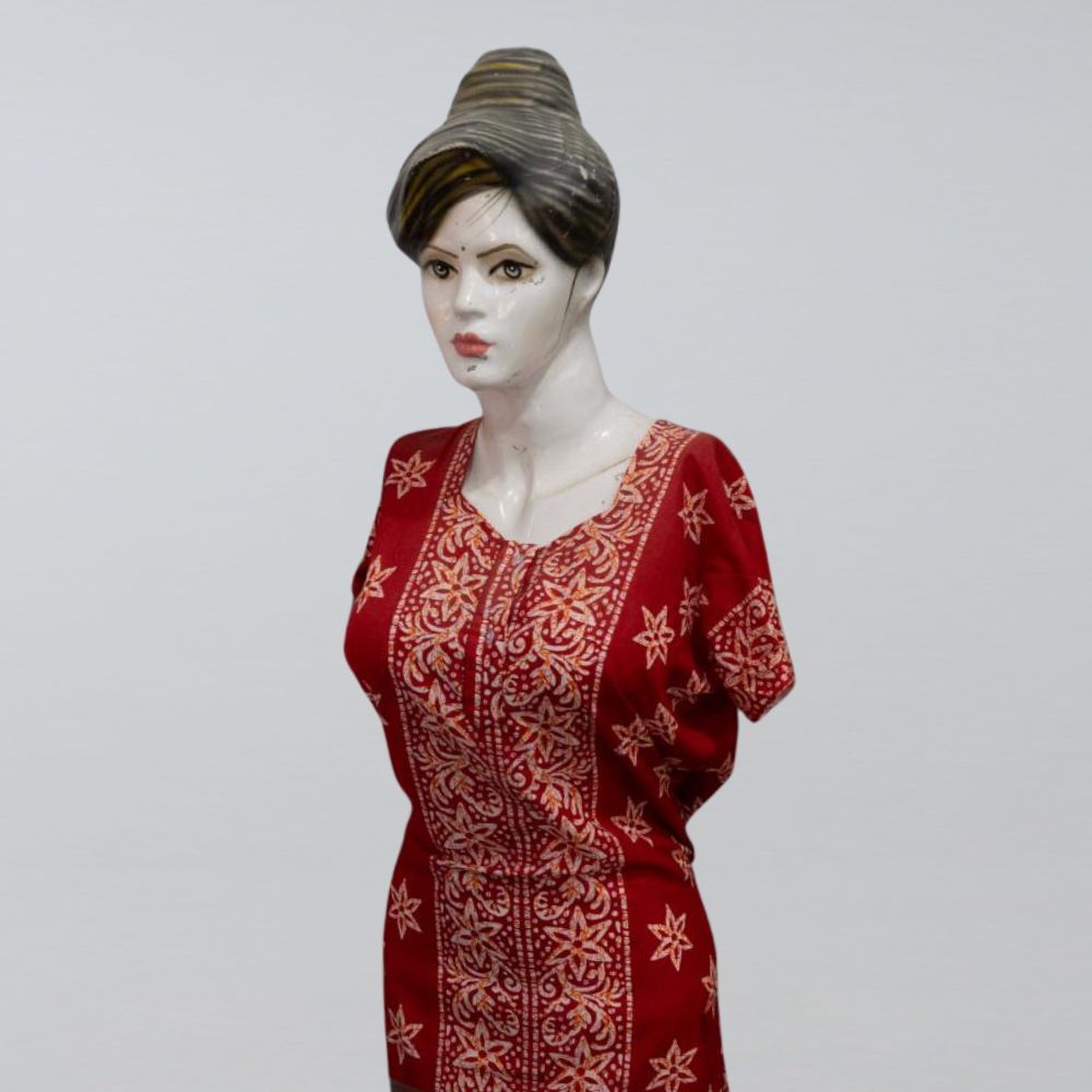 pure cotton night gown with sleeves