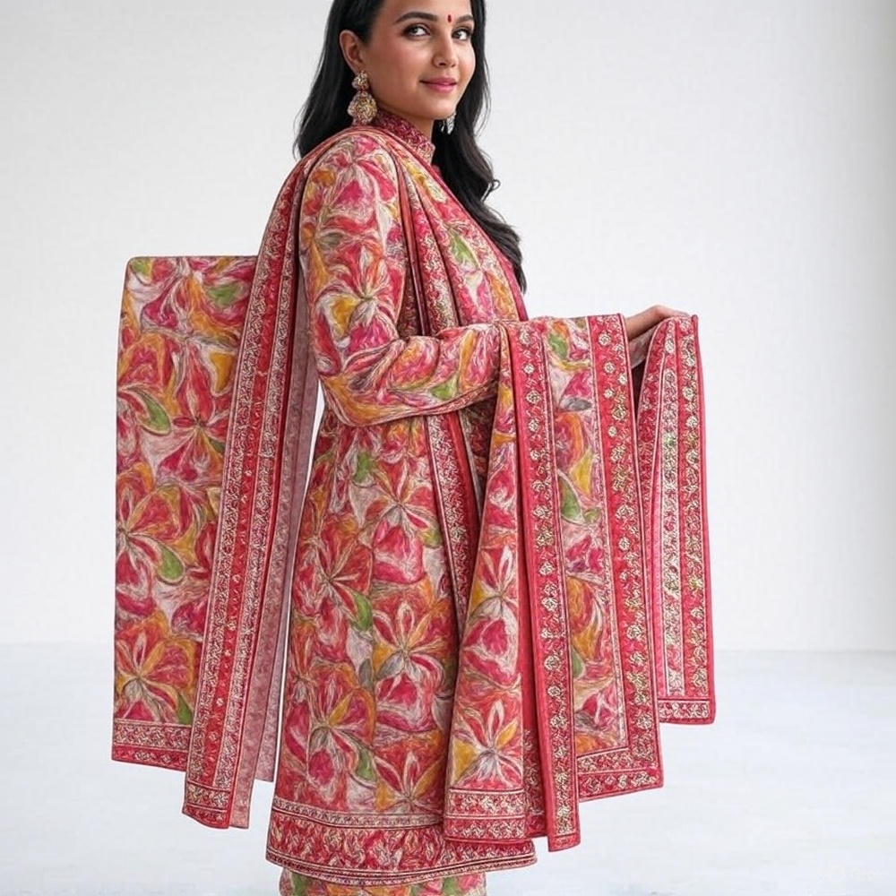 Cotton Printed Plazo Suit